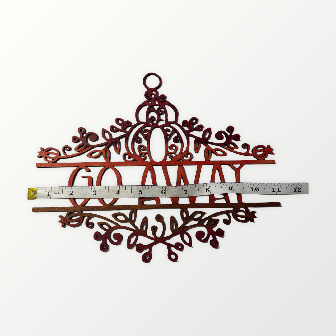 Go Away Door Sign